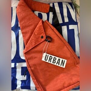 Urban Outfitters Unisex Rust Orange Shoulder sling backpack Bag - NWT